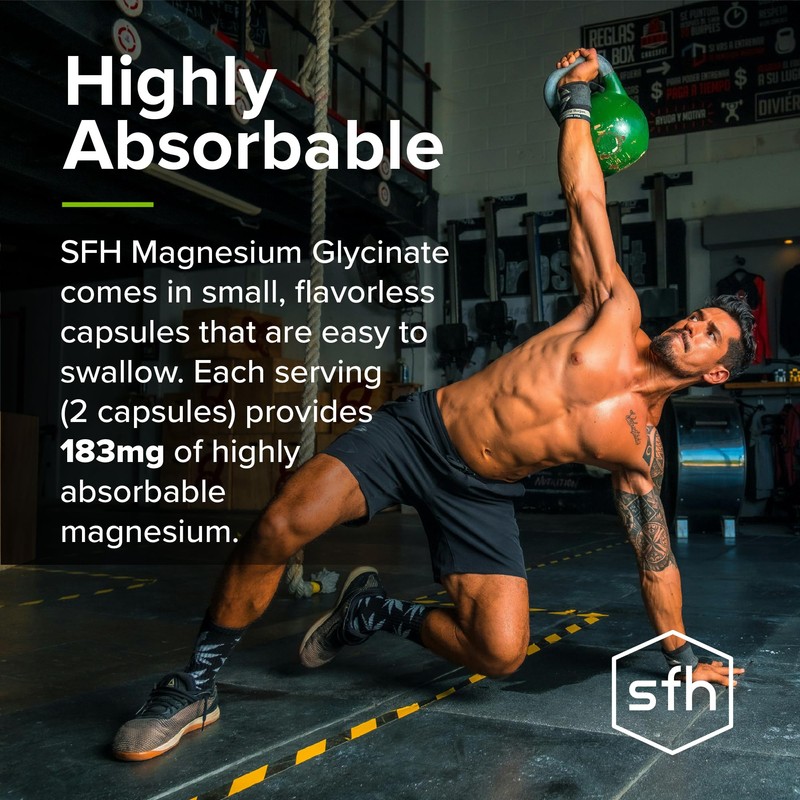 SFH Magnesium Glycinate 183mg - Highly Absorbable for Relaxation, Sleep