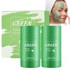 Green Grüne Tee, 2 Stück Green Mask Stick, Reinigungsmaskenstock, Clay