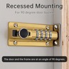 HOJLKLD Combination Locking Bolt, 4 Digit Combination Door Security Slide