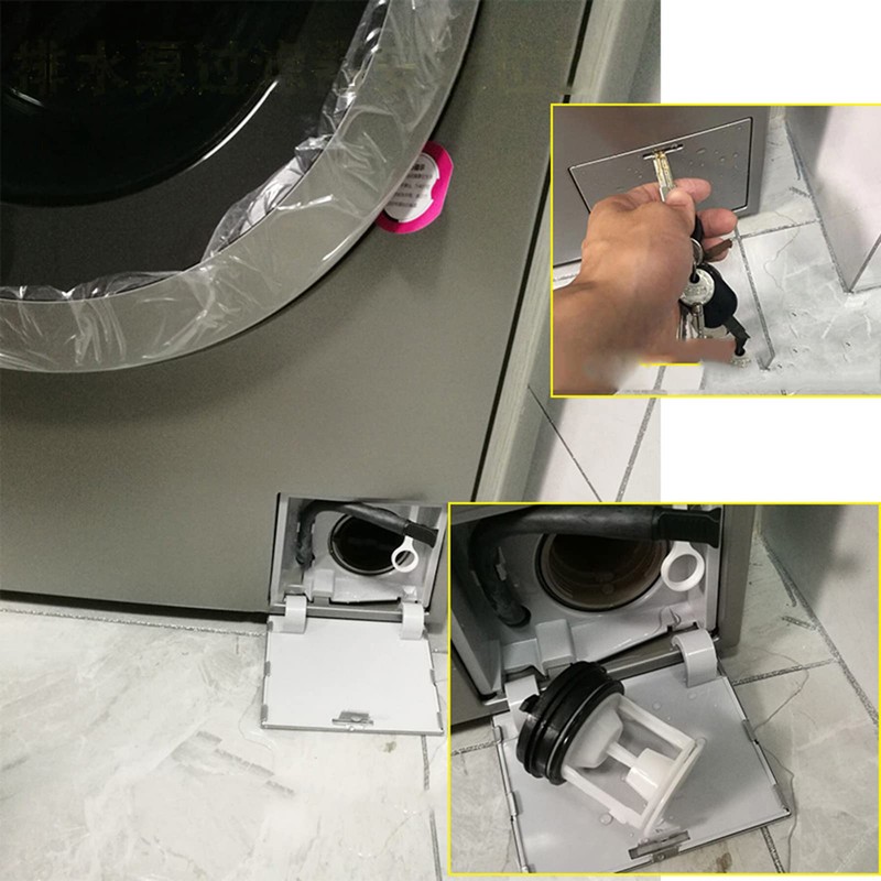 XHSESA 1pc Drain Pump Cover Filter Screen Filter Drain Pump