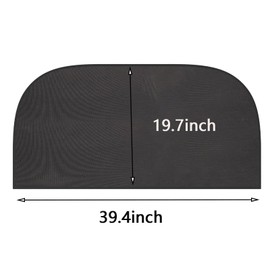 BDHI 1pc40.2 * 19.7inch Fireproof Indoor Fireplace Mat Flame-Resistant Pad Fiberglass HearthArea Rug Chiminea Mat Ember Protection Mat for Fireplace Stove(Y241-1)