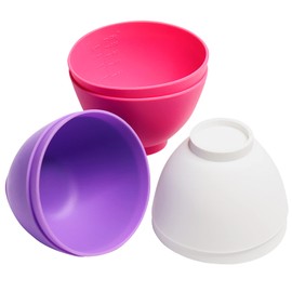 Goalfly 6 Pcs Silicone Pinch Bowls - 10 * 7cm, Reusable Soup Bowls and Cereal Bowls, Mixing Bowls for Measuring Suitable for Facial Mask, Sauce, Snack and DIY Crafts