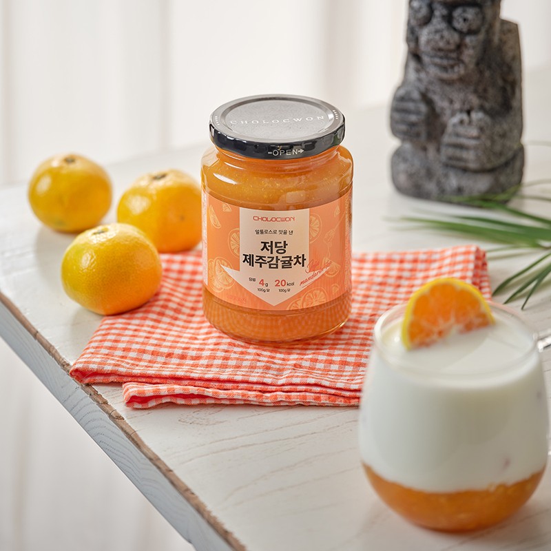 초록원 저당 제주감귤차 Chorokwon Low-Sugar Jeju Tangerine Tea
