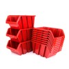 Set of 28 Stacking Boxes for Small Parts, Plastic, Red,