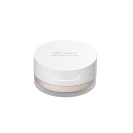 Natural Glasse Loose Powder, Radiant Moist N, 0.4 oz (12 g), With Puff Face Powder, Silky Pearl