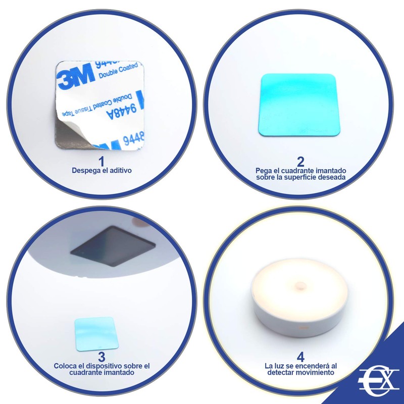 Euroxancy Night Light with Motion Sensor Wireless Cabinet Lighting Motion