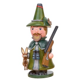 Richard Glässer Seiffen Hubrig Incense Smoker Gnome Hunter 14 cm