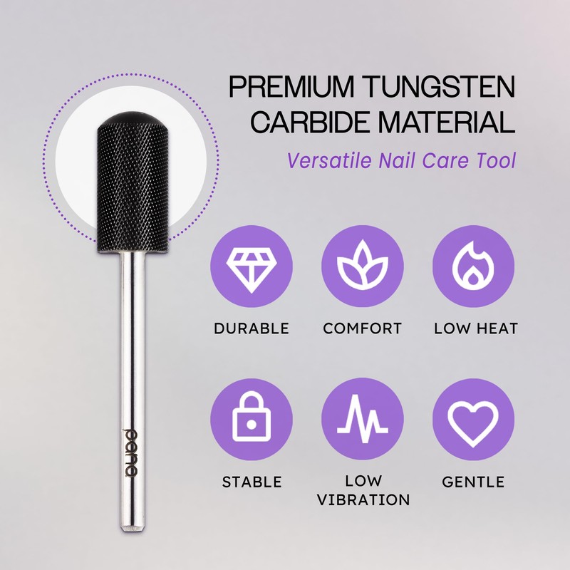 PANA 3/32" Large Smooth Round Top Safety Carbide Nail Drill