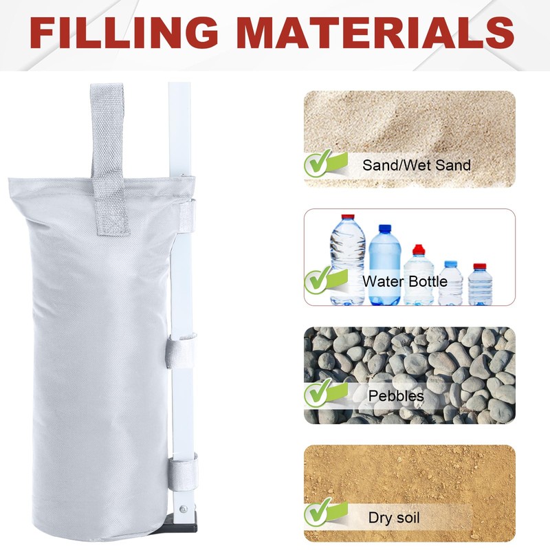 ABCCANOPY Canopy Weights Set of 4-150LBS Sand Bags for Pop