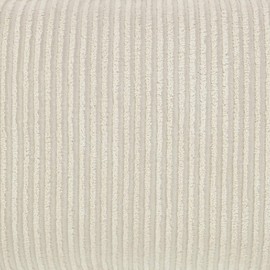 Better Trends Jullian Collection is Super Soft and Light Weight in Bold Stripes Design 100% Cotton Tufted Unique Luxurious Machine Washable Tumble Dry, King Sham, Ivory