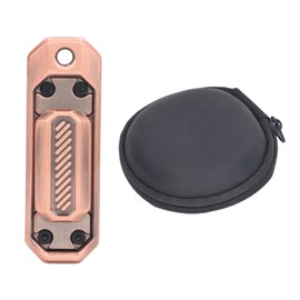 Metal ADHD Push Slider Toy Adult Office Ergonomic Magnetic Anxiety Stress Relief Slider Sensory Toy Bronze