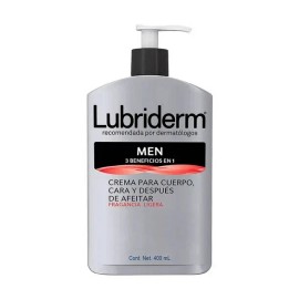 LUBRIDERM MEN 3EN1 CREMA CARA CUERPO & DESPUES DE AFEITAR/400ML/<wbr/>HYDRATING LOTION