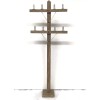 MrTrain 12" (Inch) Model Train Telephone Pole | G Scale