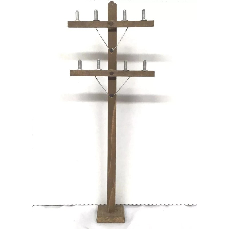 MrTrain 12" (Inch) Model Train Telephone Pole | G Scale