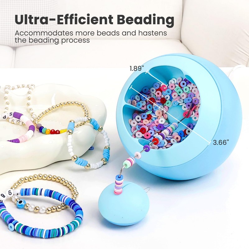 Tilhumt Bead Spinner for Jewelry Making, Clay Beads Spinner for