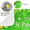 St Patrick's Day Shamrock Rainbow Dish Drying Mat 18x24 inch