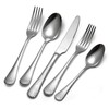 Mafier Premium 45 Piece Hammered Silverware Set with Smooth Edge,