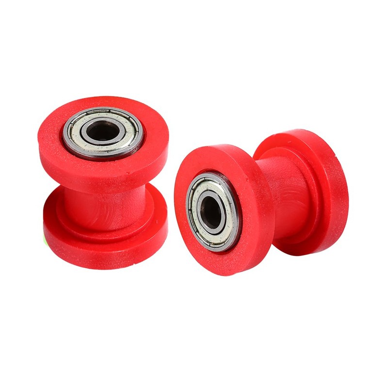 Universal Pulley Tensioner, 8mm ID Chain Roller Tensioner Guide Wheel,