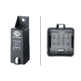 HELLA 4RV 008 188-711 Control Unit, Glow Time, 12 V, 9 Pin, Retroglowable, Number of Cylinders: 4, No