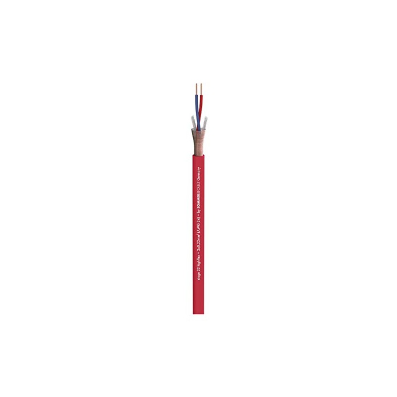 Sommer Cable Stage 22 Highflex Microphone Cable 10 m Red