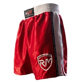 RingMaster BoxR Series Kids Boxing Shorts Trunks Junior Children (XX Small, Red)