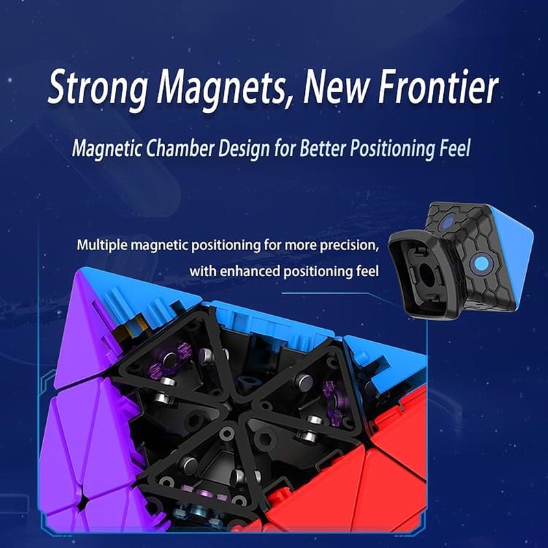 XMDCuber DianSheng FTO Face Turning Octahedron Magnetic Speed Cube, Magnetic