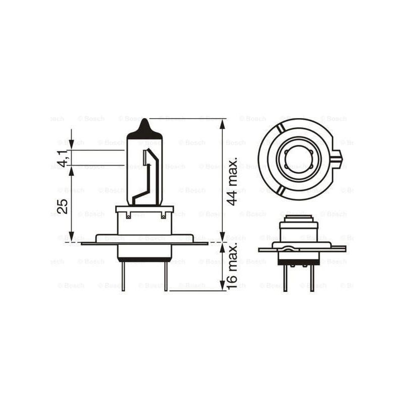 10 x Bosch H7 24 V 1987302471 Lampadina Faro