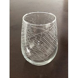 Or Something Stemless 17oz Wine Glass Urban City Map Key West Florida