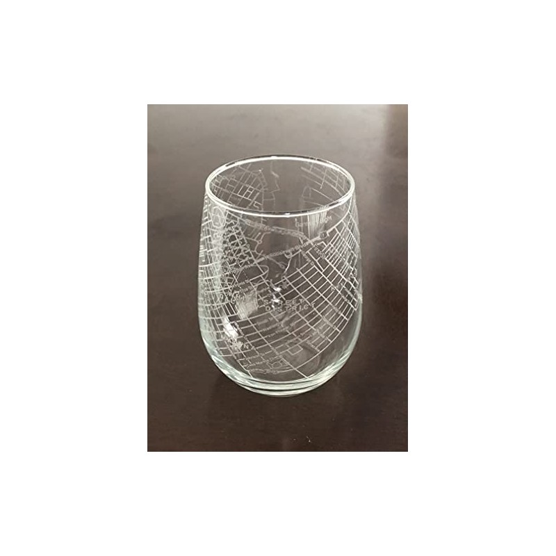 Or Something Stemless 17oz Wine Glass Urban City Map Key