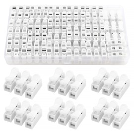 YIXISI 40 pieces fast cable for connecting, 1 pin cable plug, CH3 spring connector, for LED strip light wire connection