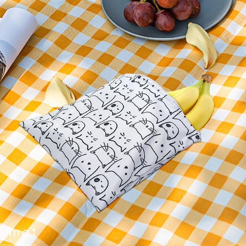 Zippered Food Organizer Bag, 3X Thermal Insulation Lunch Organizer Pouch,