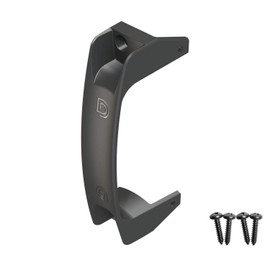 D&D TECHNOLOGIES LL3GH Gate Handle, Reversible for Right or Left Handing, Side-Fixing Legs Provide Easy Alignment & Added Strength, for Any Square Post Gate