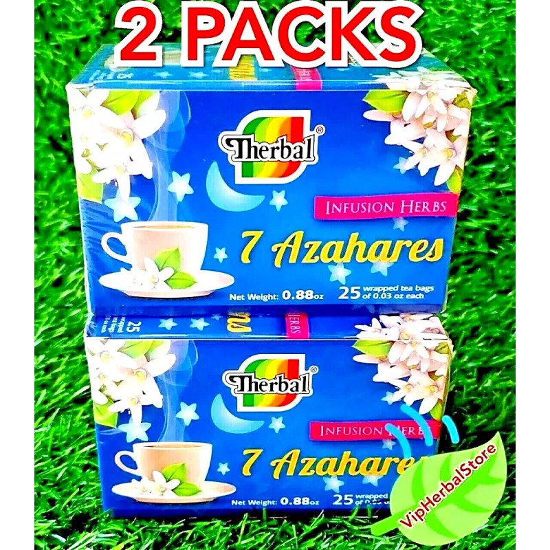 Therbal 2 Boxes Te 7 Azahares Tea Seven Blossoms Infusion
