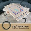 Mrshll 1500 Pieces Rotating Puzzle Board w 6 Storage Drawers