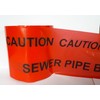 Ali's DIY Sewer Pipe Below Warning Caution Tape - 30