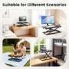 Standing Desk Converter Adjustable Height, 23.6" x 13.4" Keyboard Riser