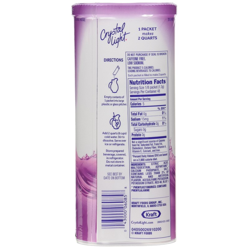 Crystal Light Concord Grape Drink Mix (Pack of 4)