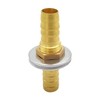 Metaland Brass 1/2" Hose Barb Bulkhead Fitting Thru-Bulk Straight Adapter
