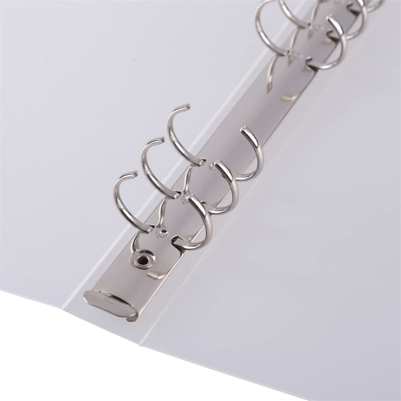 OTCRAFT 3PCS A5 6 Ring Binder Cover Clean Transparent Soft