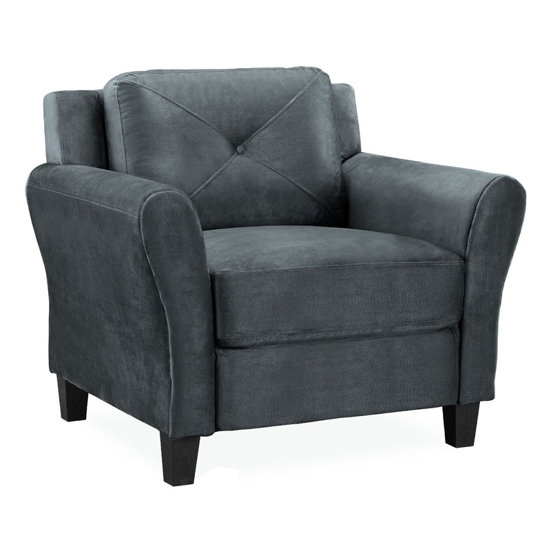 Lifestyle Solutions Harrington Chair in Grey, Dark Grey