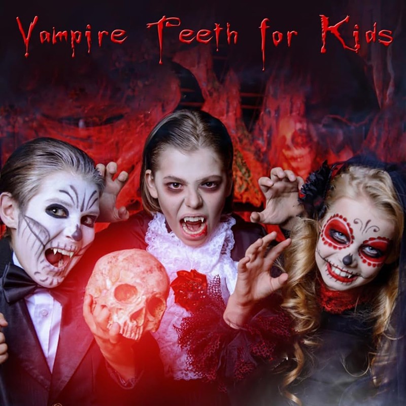 GOODCHI Vampire Fangs, Vampire Fangs, Cosplay Costume, Props Devil, Dentures,