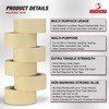STADEA Cinta adhesiva blanca de 5 cm de ancho, multisuperficie,