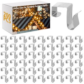 200 Pcs Metal Gutter Hooks for Christmas Outdoor Light Hangers