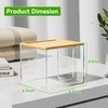 VITVITI Disposable Face Towel Holder Box, Acrylic Facial Towel Container
