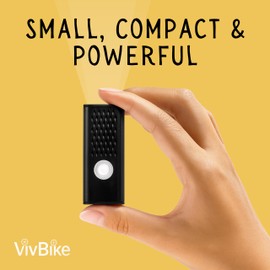 VivBike Rechargeable Bicycle Lights Set for Daily Use, LED Front Light and Rear Light, USB-C, IPX4 Waterproof, Easy Mount | A HerTime2 Brand