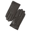 YISEVEN Men's Lambskin Quilted Leather Gloves Fleece Fur Lined Touchscreen