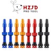 2PCS Bike Tubeless Presta Valve Stem, Red, Integrated Core Removal