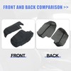 X AUTOHAUX 1 Pair Front Door Cover Armrest Cover Pad