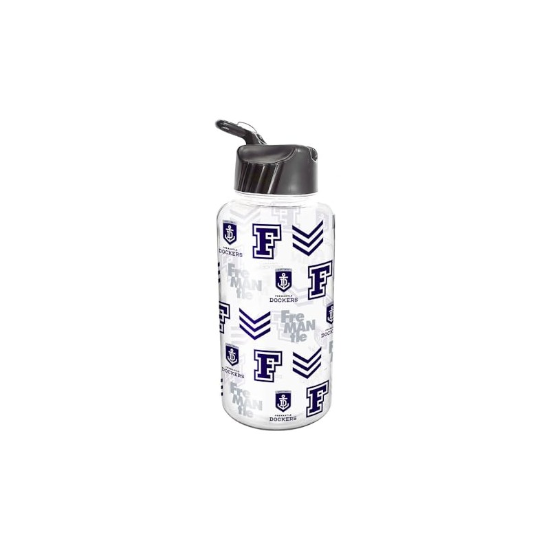 AFL Flip Drink Bottle 1L - Fremantle Dockers - BPA