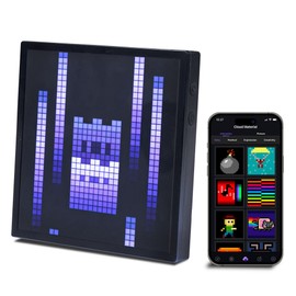 Tech Solutions Smart Bluetooth Pixel Frame – 32x32 Programmable RGB LED Display for Art, Animations, Digital Clock, DIY Decor, and Gaming Accessories